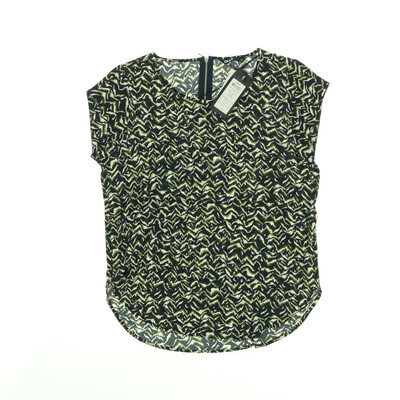 Only kék/zöld rövid ujjú blúz