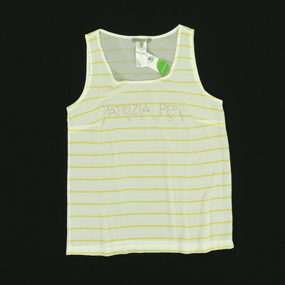 PAtrizia PEpe sárg/fehér ujjatlan felső