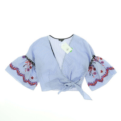 Topshop kék/fehér blúz