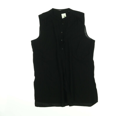 Opus fekete ujjatlan blúz