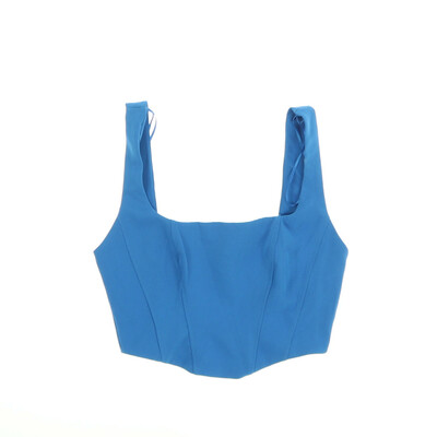 Stradivarius kék crop top