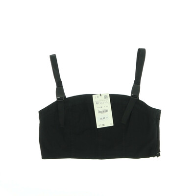 Zara fekete crop top