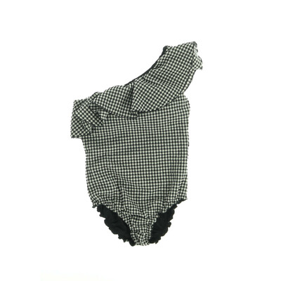 Tezenios fekete/fehér egyberészes fürdőruha