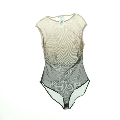 Pull & Bear barna/szürke áttetsző body