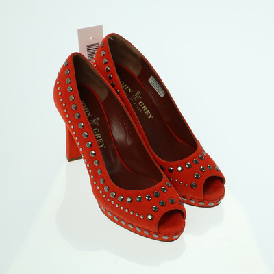 Vero Cuoio narancssárga magassarkú cipő