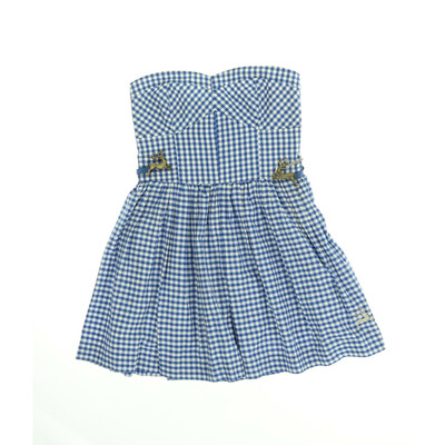 Wiesnkönig kék/fehér ruha