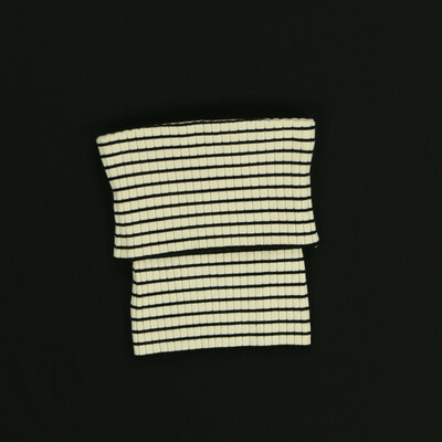 Bershka bézs/fekete pántnélküli top