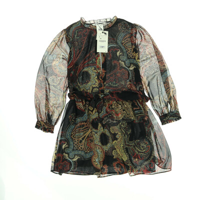 Zara barna/fekete ruha