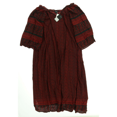 Ulla Popken bordó ruha