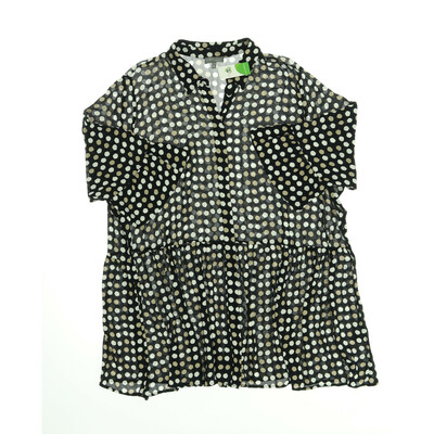 Ulla Popken fekete pöttyös ing