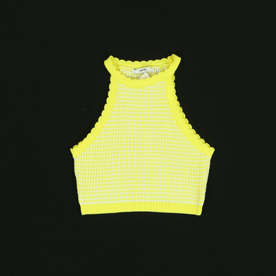 Koton sárga/fehér ujjatlan felső