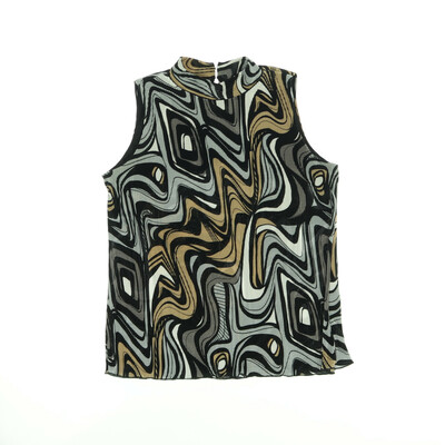 17&Co fekete/szürke/bézs ujjatlan felső