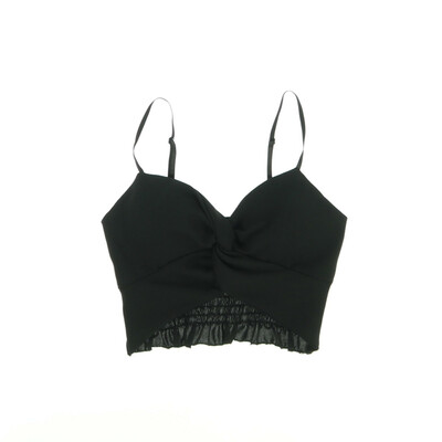 Italy fekete pántos top