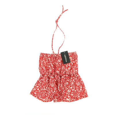 Pretty Little Thing piros/fehér ujjatlan felső