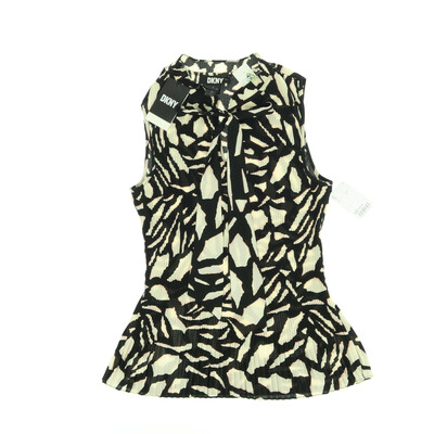 DKNY fekete/fehér ujjatlan felső