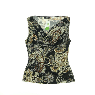 Nuna Lie barna/fekete ujjatlan felső