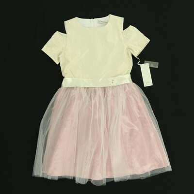 Une Hautre Couture rózsaszín/bézs alkalmi ruha