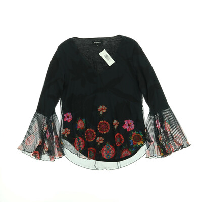 Desigual fekete hosszú ujjú blúz