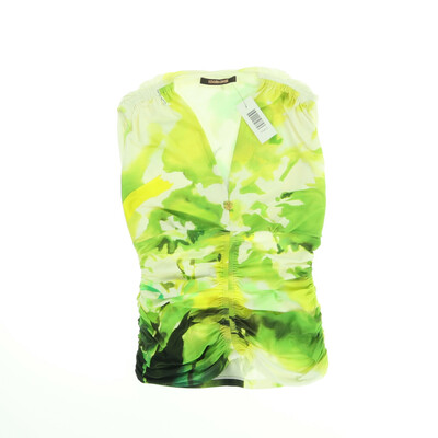 Roberto Cavalli sárga/zöld ujjatlan felső
