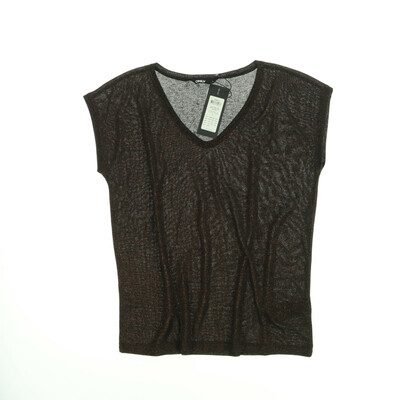 Only barna/fekete rövid ujjú felső