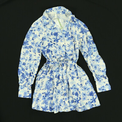 H&M kék/fehér egész ruha