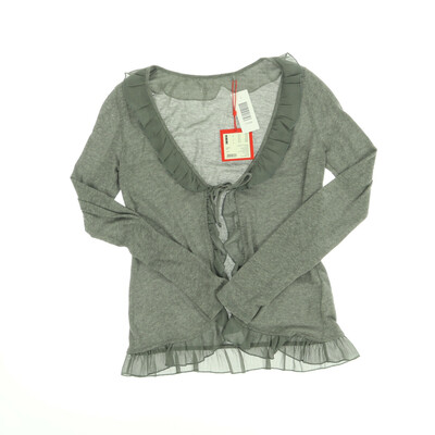 Esprit szürke hosszú ujjú kötős felső