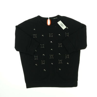 Margittes fekete oversize  félhosszú ujjú felső