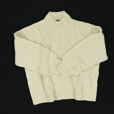 C&A bézs kötött pulóver