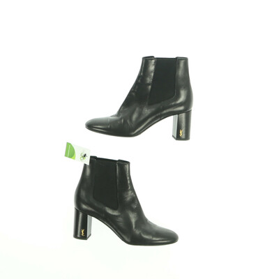 Saint Laurent Paris fekete magassarkú bokacsizma