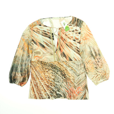 Monari bézs/barna blúz