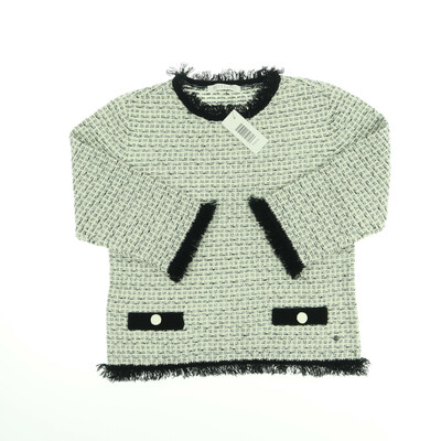 Betty & Co. fehér/fekete félhosszú ujjú felső