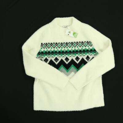 Cecil fehér/zöld pulóver