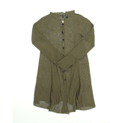 Hannes Roether barna hosszított kardigán