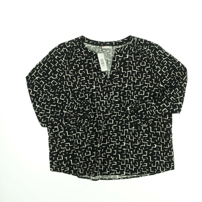 Street One fkeete/fehér blúz