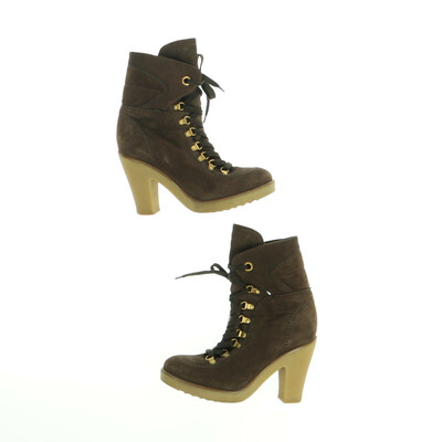 Car Shoe barna magassarkú bokacsizma