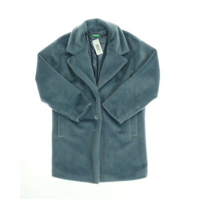 United Colors of Benetton kék szőrme kabát