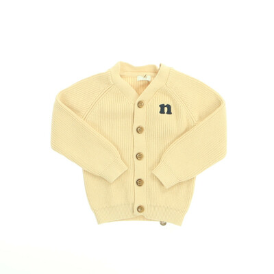 Noppies bézs kötött kardigán