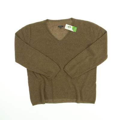 Kasmír barna pulóver