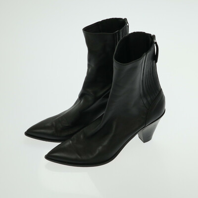 Aquazzura Firenze fekete magassarkú bokacsizma