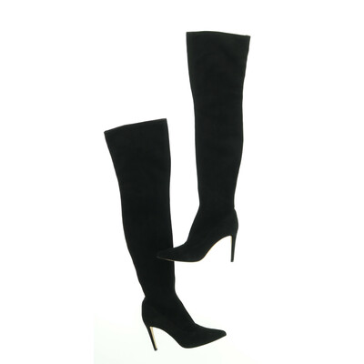 Sergio Rossi Italy fekete hosszú szárú combcsizma
