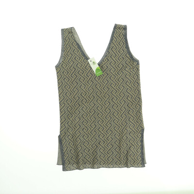 Zara bézs/kék ujjatlan felső