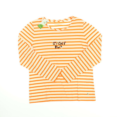 Strandfein narancssárga/fehér hosszú ujjú felső