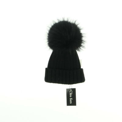 Cléo furs fekete sapka