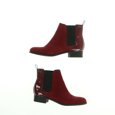 Calvin Klein bordó bokacsizma