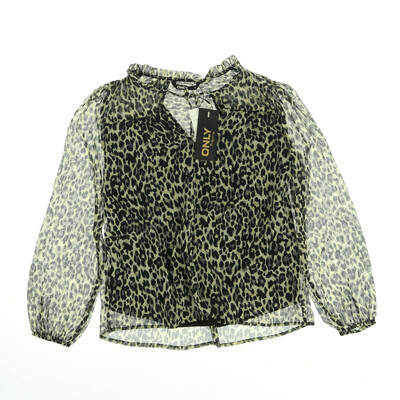 Only bézs/fekete blúz