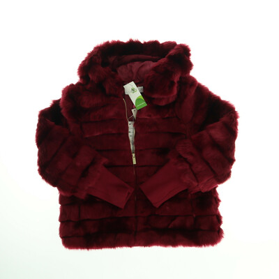 OVS bordó szőrme kabát