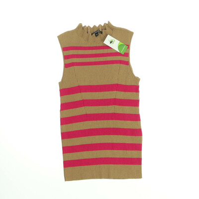 Comma barna/pink finomkötött ujjatlan felső