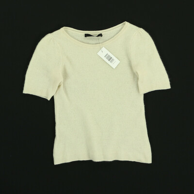 Hallhuber bézs kasmír rövid ujjú felső