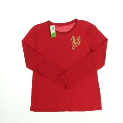 Armani Exchange piros hosszú ujjú felső