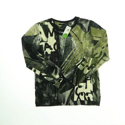 Le Comte fekete/zöld hosszú ujjú felső